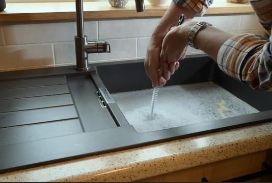 Sink drain cleaning